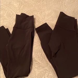 Lululemon leggings 25” set of 2